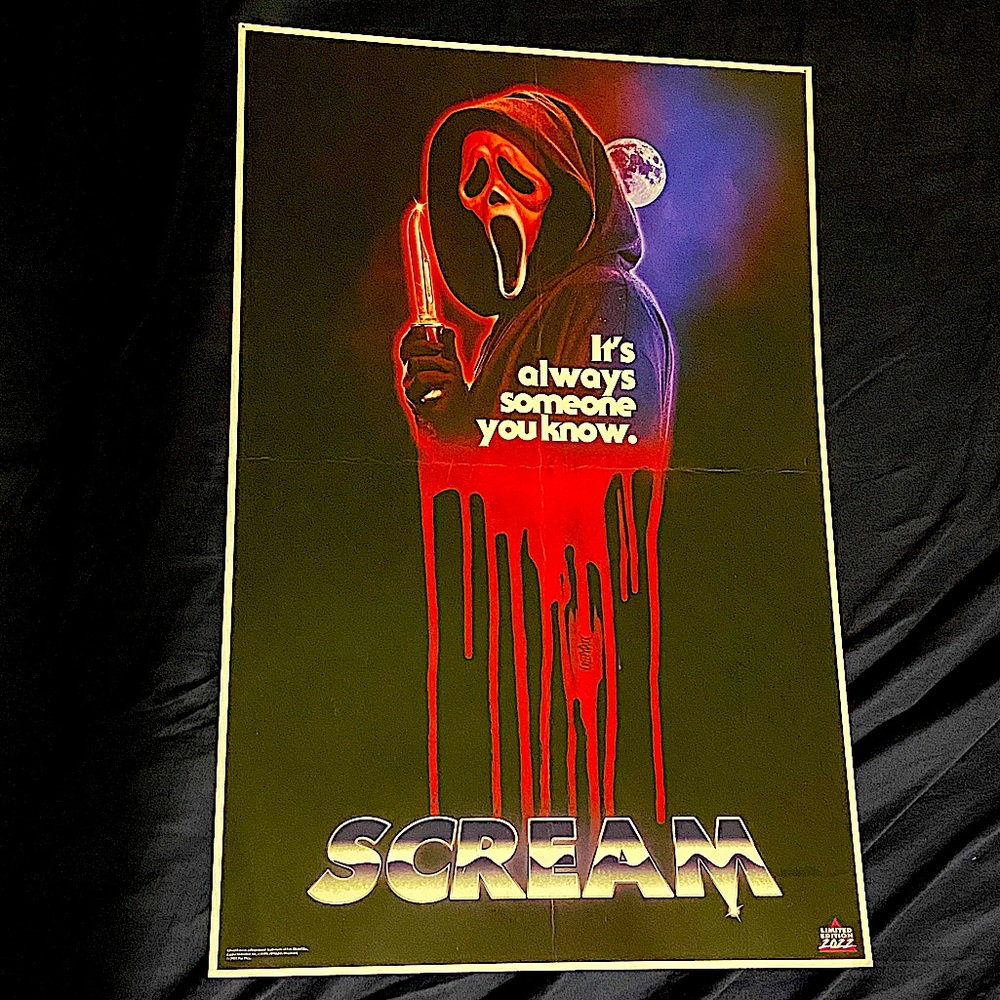 SCREAM 2022 Limited Edition 17in Movie Poster